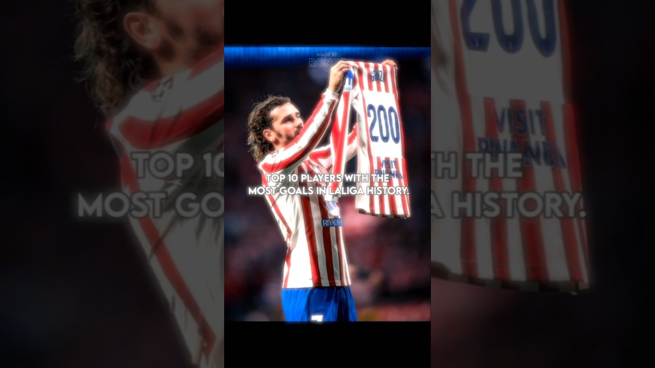 Top 10 Players with the most goals in Laliga OAT 💀⚡|| #shorts #football #edit #viral #marriagecentre