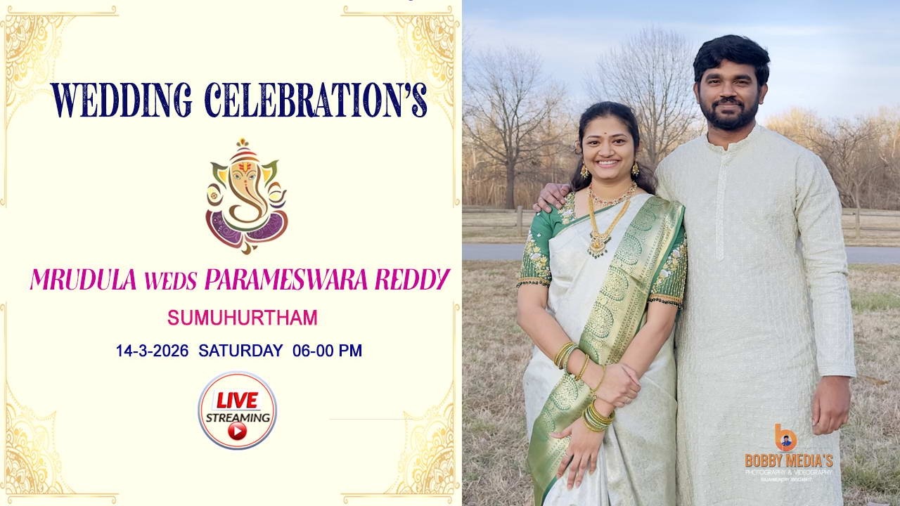 MRUDULA WEDS PARAMESWARA REDDY