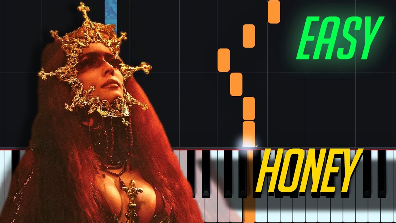 Halsey - honey Piano Tutorial EASY | Slowed | Sheet