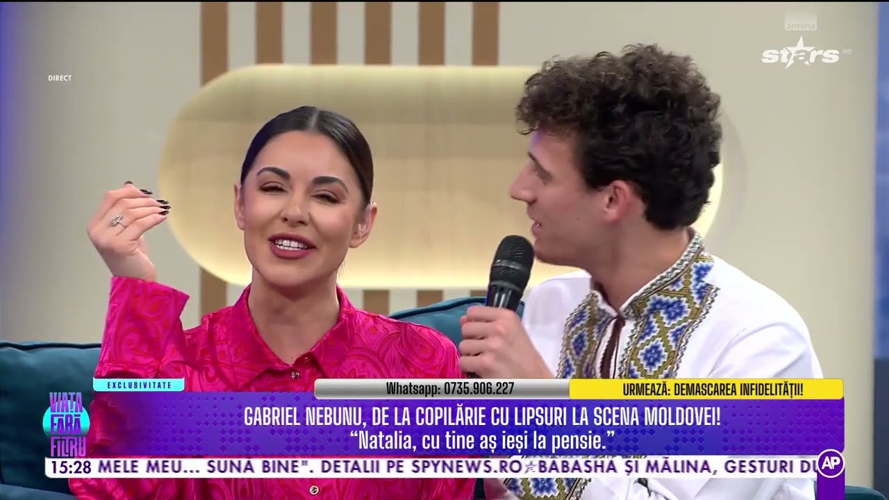 GABRIEL NEBUNU, SHOW ÎN PLATOUL EMISIUNII!