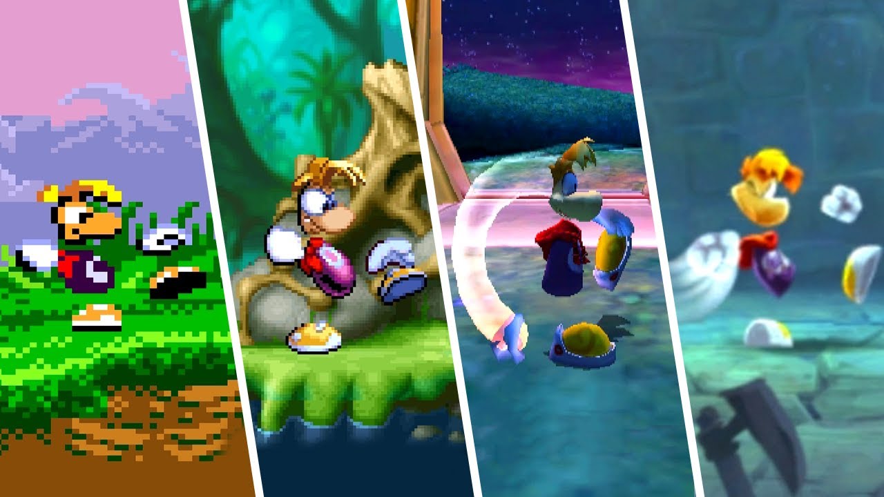 Evolution Of Rayman Super Punch 1995-2021