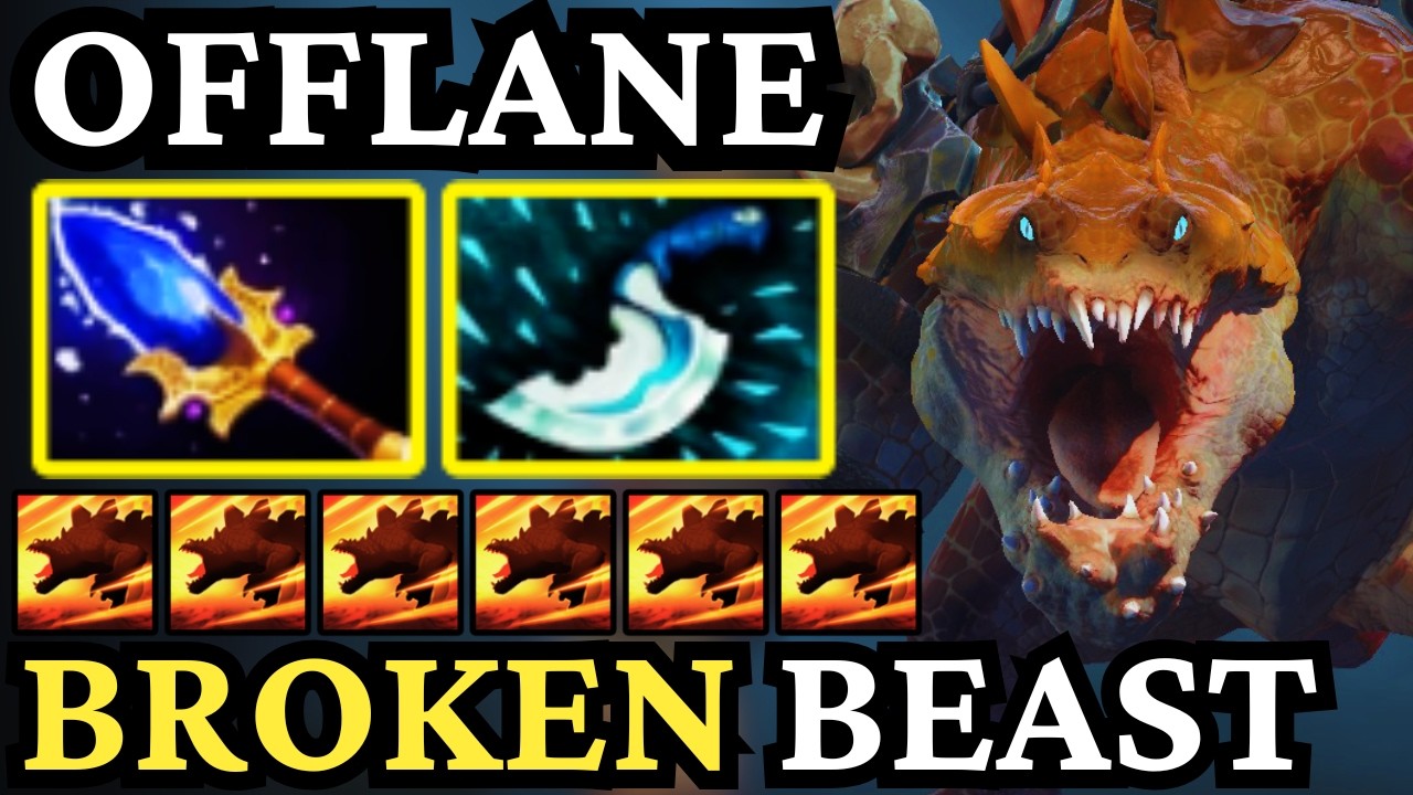 🔥 8000 MMR PRIMAL BEAST is BROKEN — Full Aggression 🔥 Dota 2 Offlane