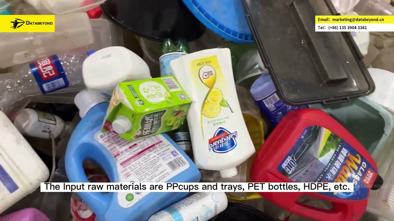 Mixed Plastic Recycling: PP and HDPE materials Sorting