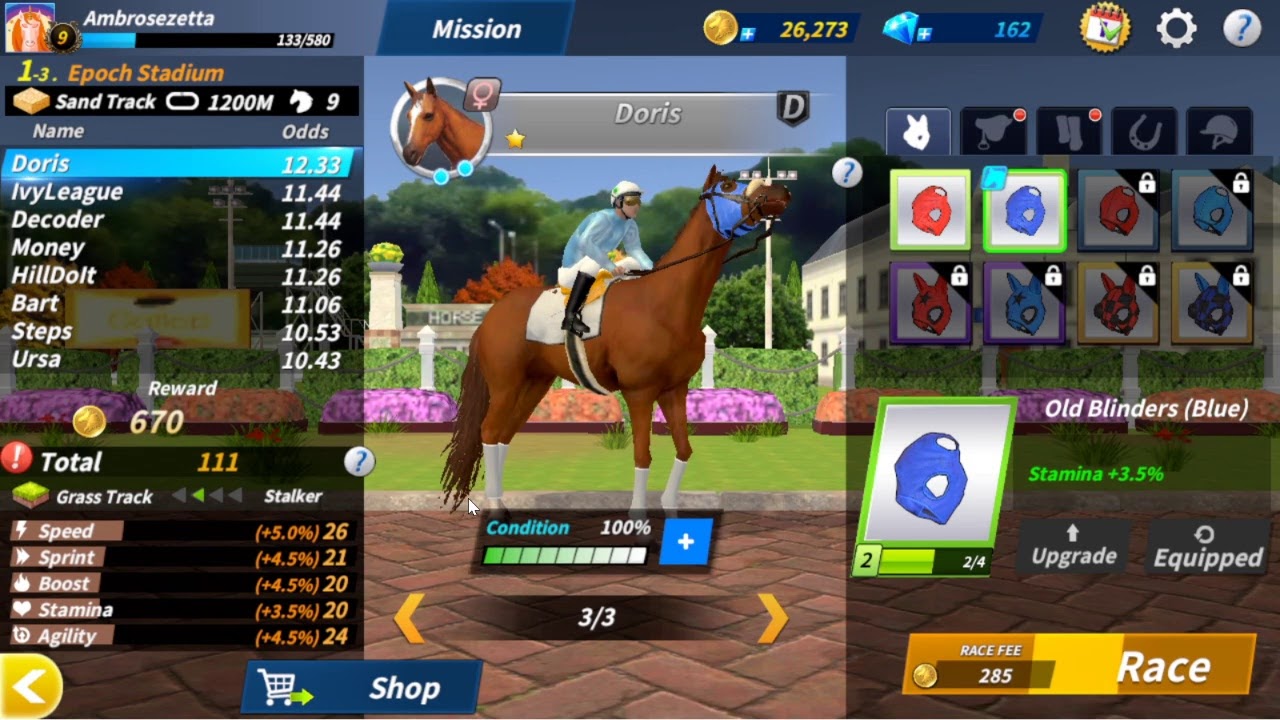 Derby Life :Second generation horse reaches 100k coins in earnings