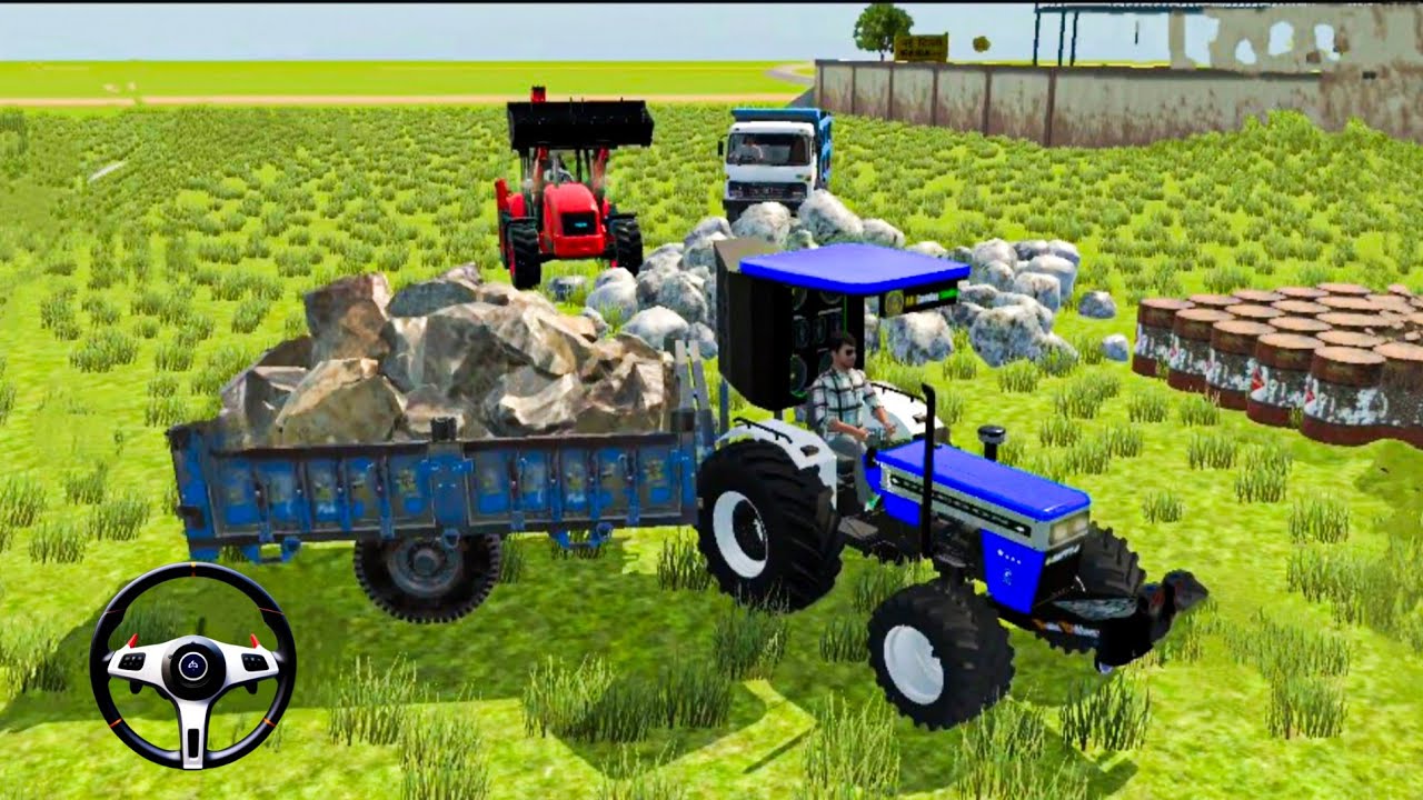 🔴Drive, tractor, damper, 🚛 lodging stone 🪨 drive, tractor, damper,#tractor #damper #truck 