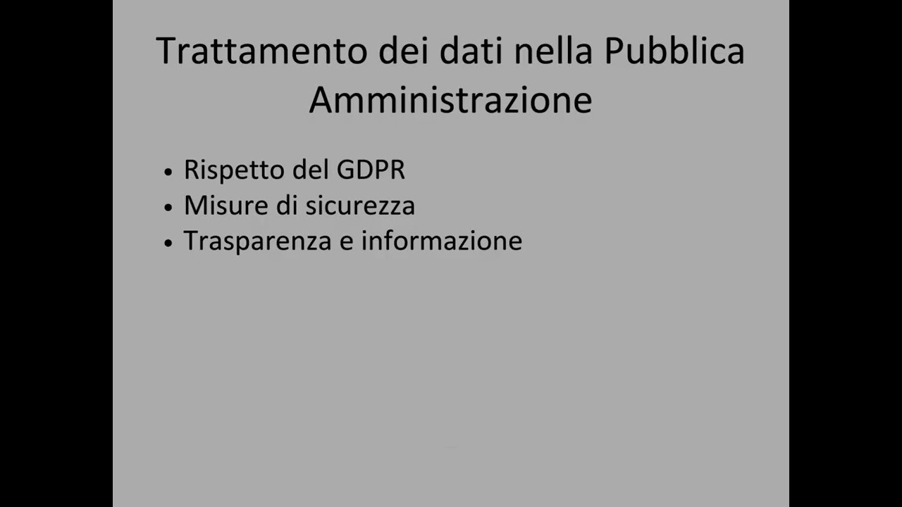 protezione dei dati e gdpr