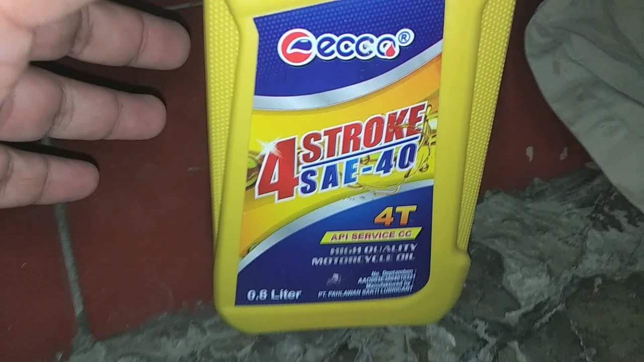 Drain WIn JASO MA2, ganti review oli Ecco 4T SAE 40 motorcycle, murah tapi sayang kurang sip