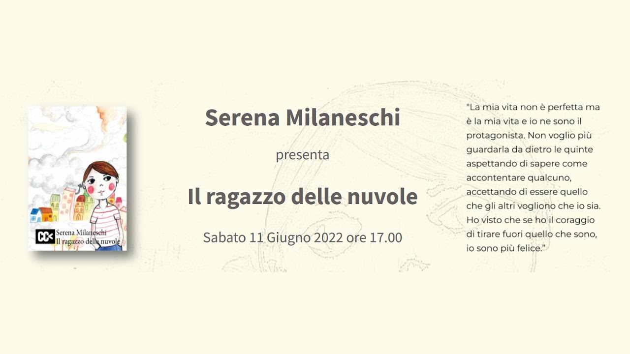 Serena Milaneschi presenta Il ragazzo delle nuvole