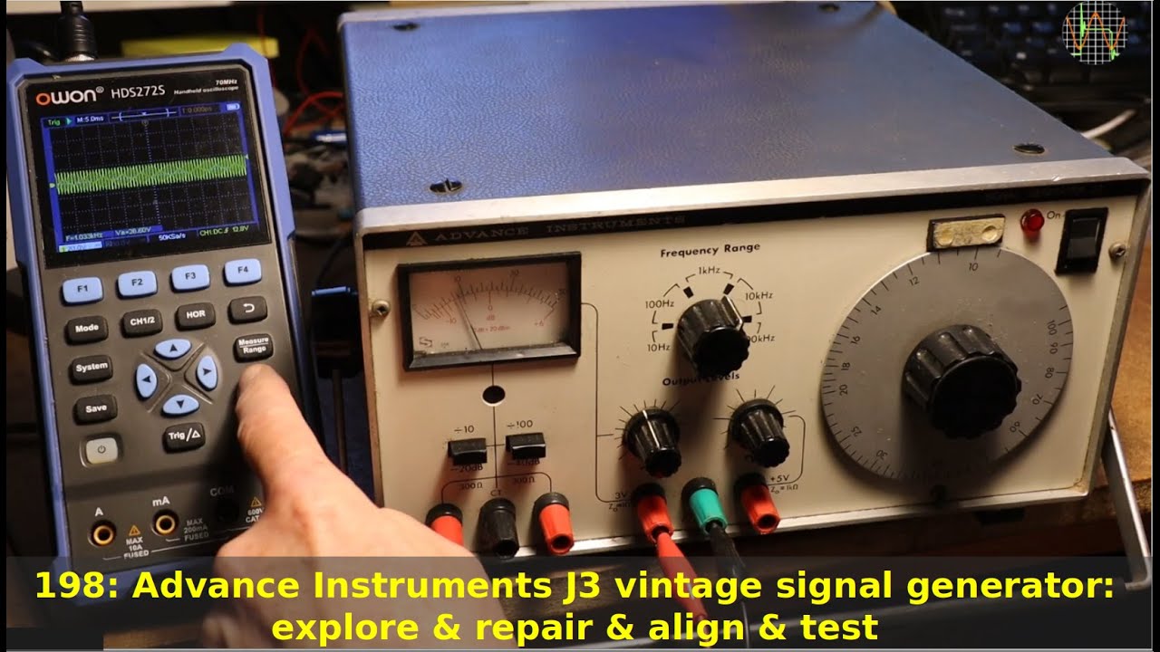 198 - Винтажный генератор сигналов Advance Instruments J3: исследование, ремонт, юстировка и тест...