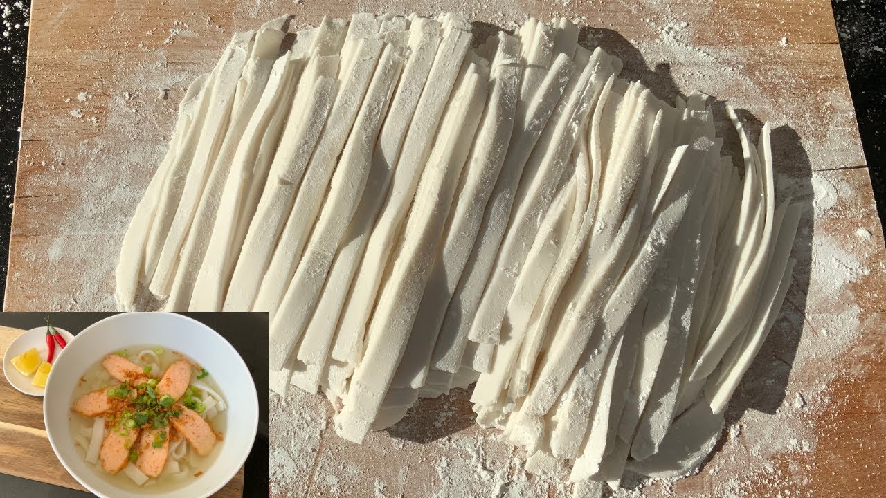 BÁNH CANH BỘT XẮT - Làm sợi Bánh Canh mềm mềm, dai dai đơn giản thật là ngon - Mai Khôi.