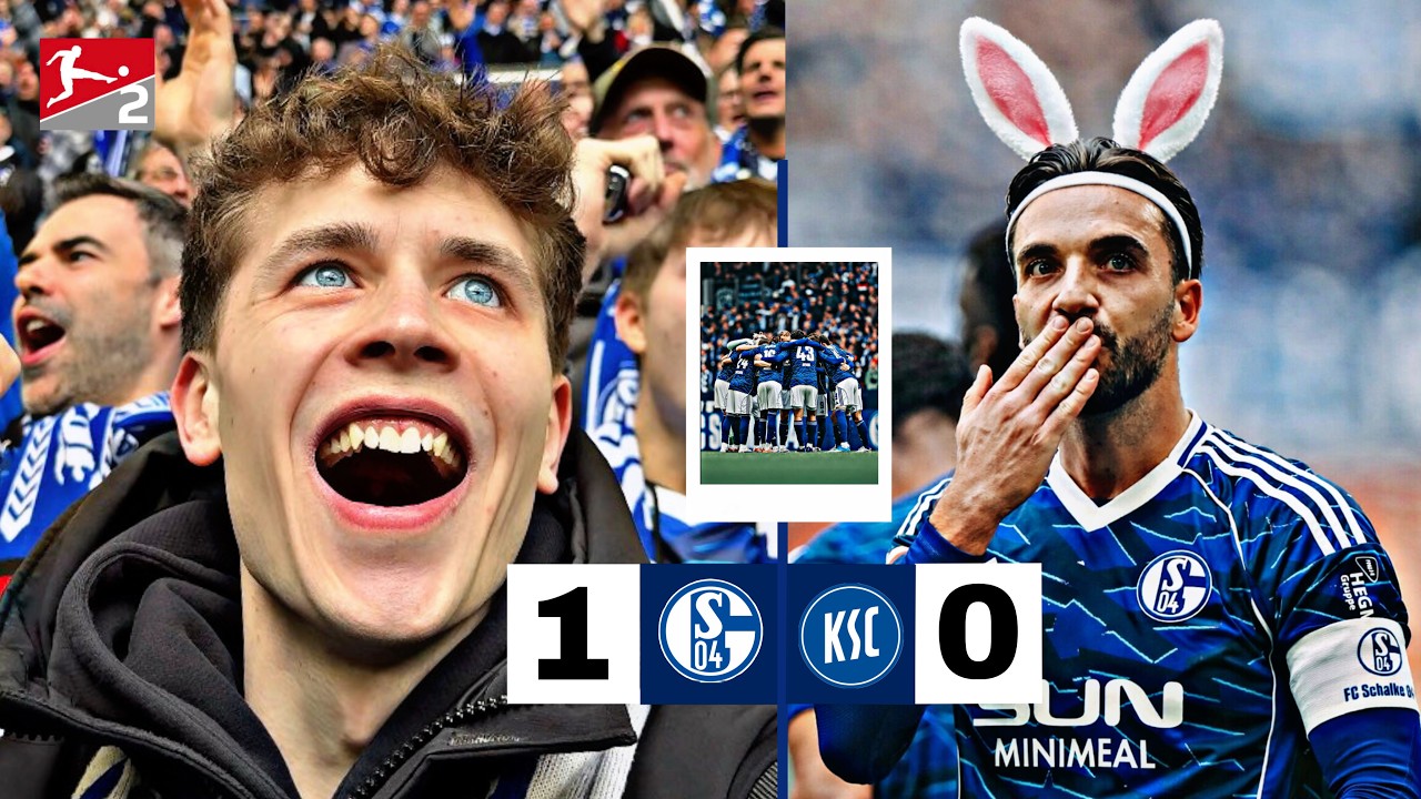 DER OSTERHASE HEISST KENAN KARAMAN!! 🐰🐣 Schalke 04 vs Karlsruher SC STADION VLOG 🏟️