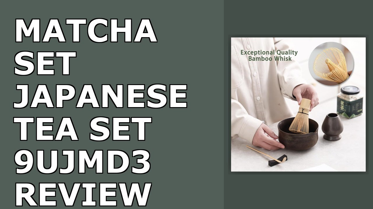 Matcha Set, Japanese Tea Set Includes Matcha Bowl with Spout, Matcha Whisk Holder (chasen), Review