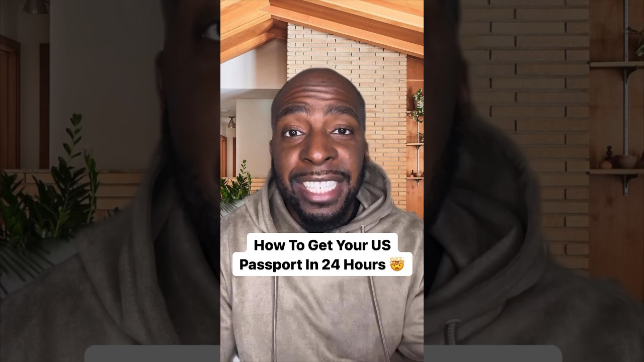 Get A US Passport in 24 Hours 🤯#travel #passport