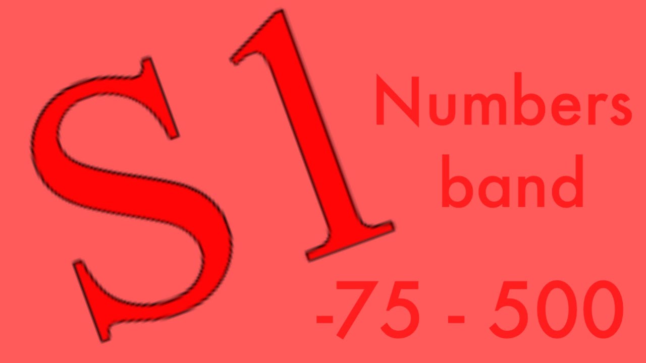 Numbers band Season 1 (-75 to 500)