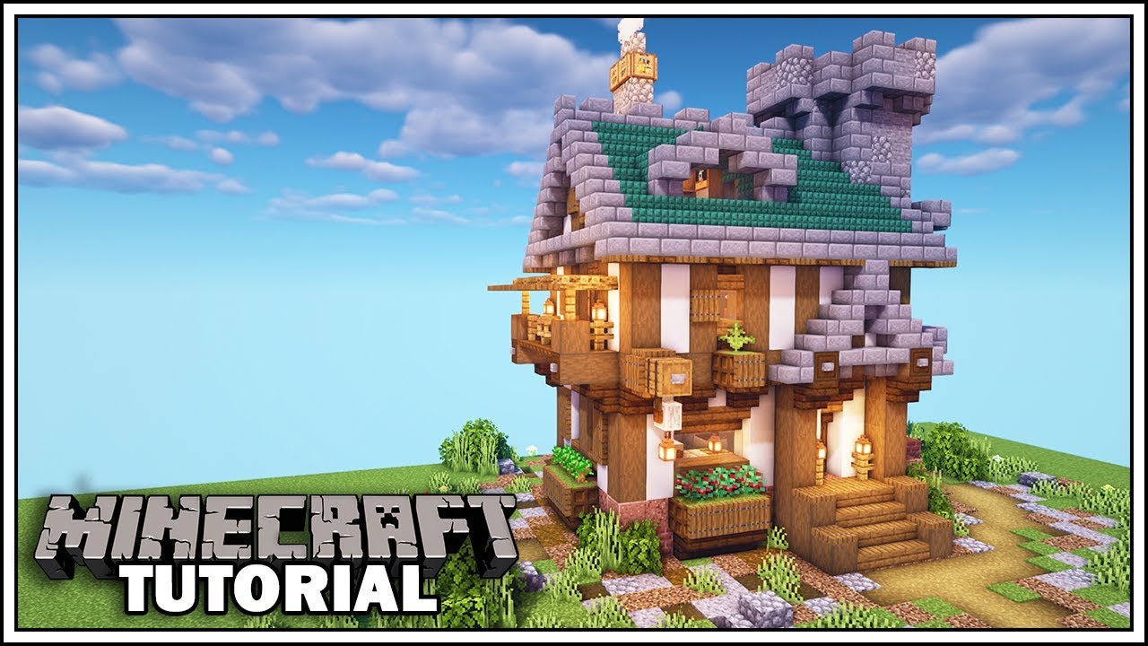 How to Build a Medieval House in Minecraft - Minecraft Tutorial