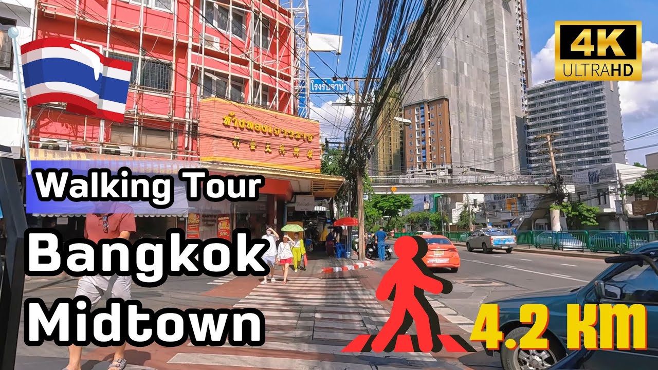 [ 4k ] Bangkok Midtown Walking Tour | Union Mall to Chokchai 4 (Ladparo 53)