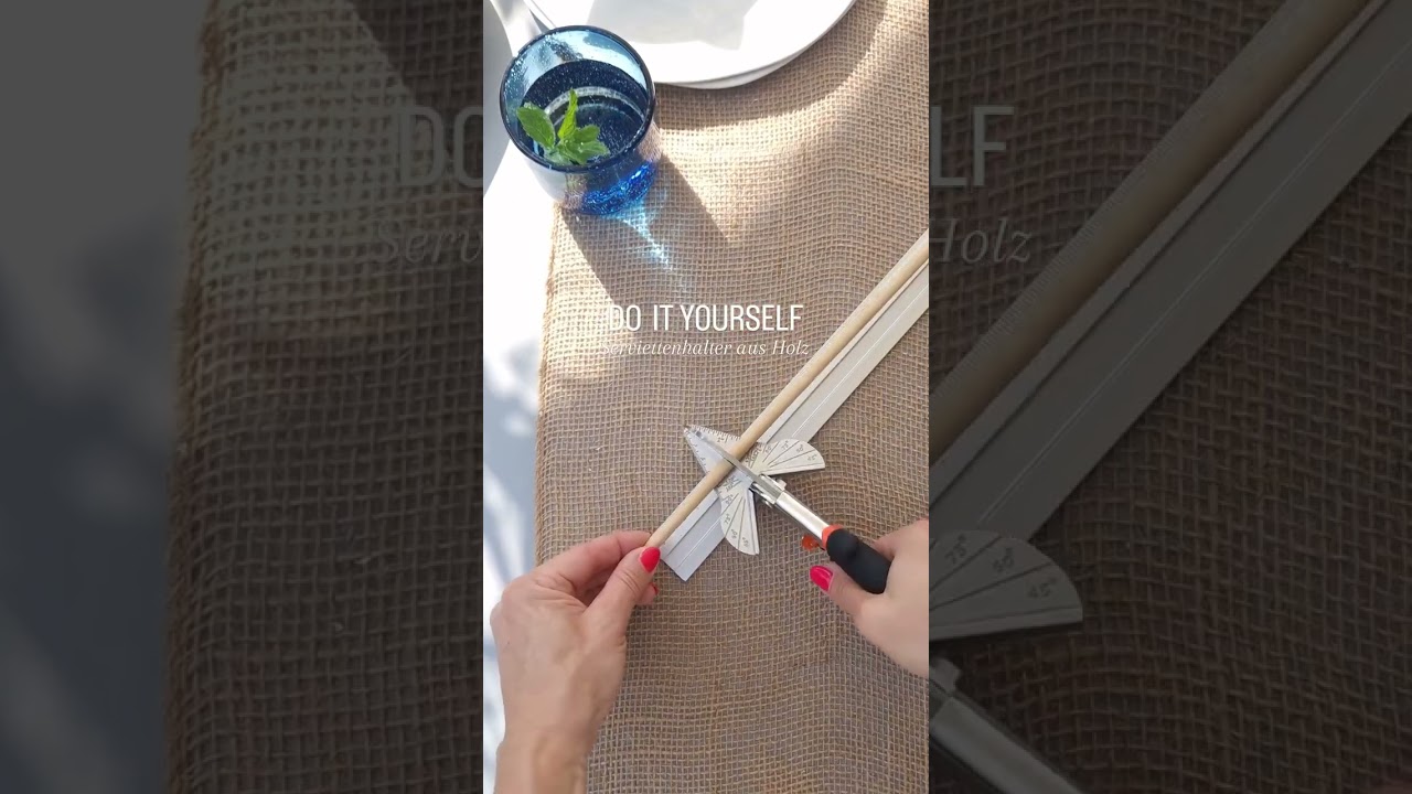 D I Y Serviettenhalter aus Holz ✨ #diy #shorts #decor