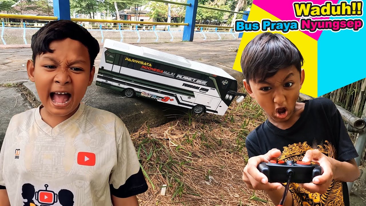 Praya Melawan BUS Telolet Pringga Ugal Ugalan #funny #video