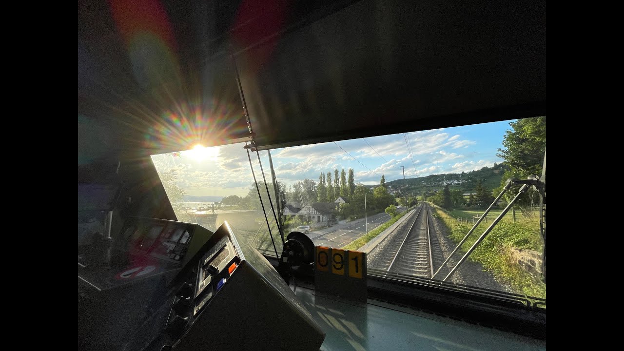 TGV - SBB: View of a Train Driver,  Basel to Z&uuml;rich 2023 (4K)
