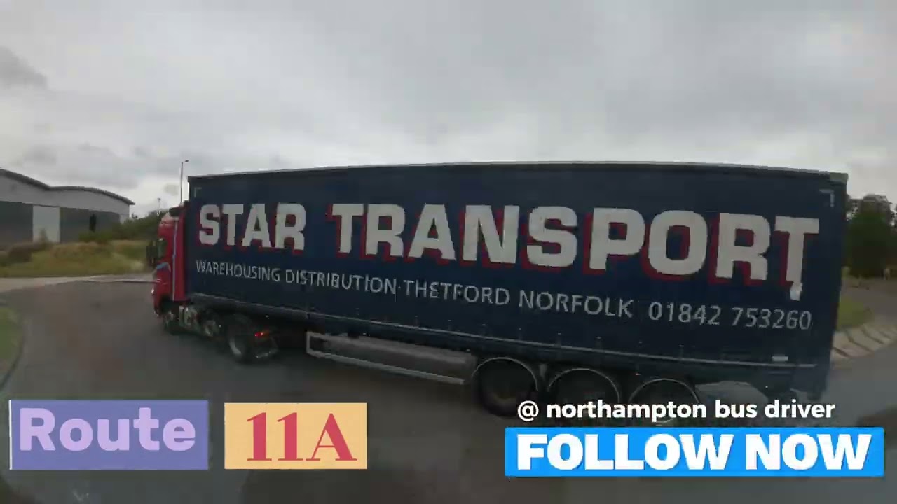 Bus route 11A Grange Park- Town Centre Northampton +Map +Timetable