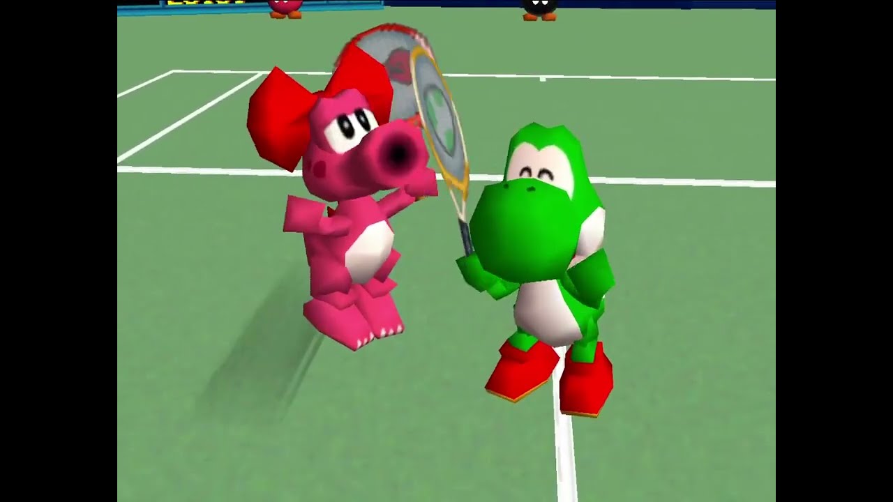 Mario Tennis 64 Doubles Rainbow Cup - Birdo and Yoshi