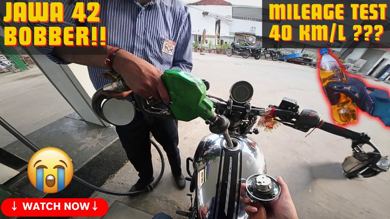 Jawa 42 Bobber Bs6 Mileage Test 🏍️💨 || 40 Kmpl ??? 😱😱 || Black Mirror Edition 🤯