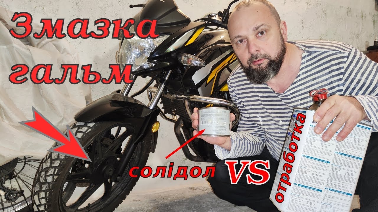 Змазка направляючих супорта гальм на мотоциклі Lifan KP200