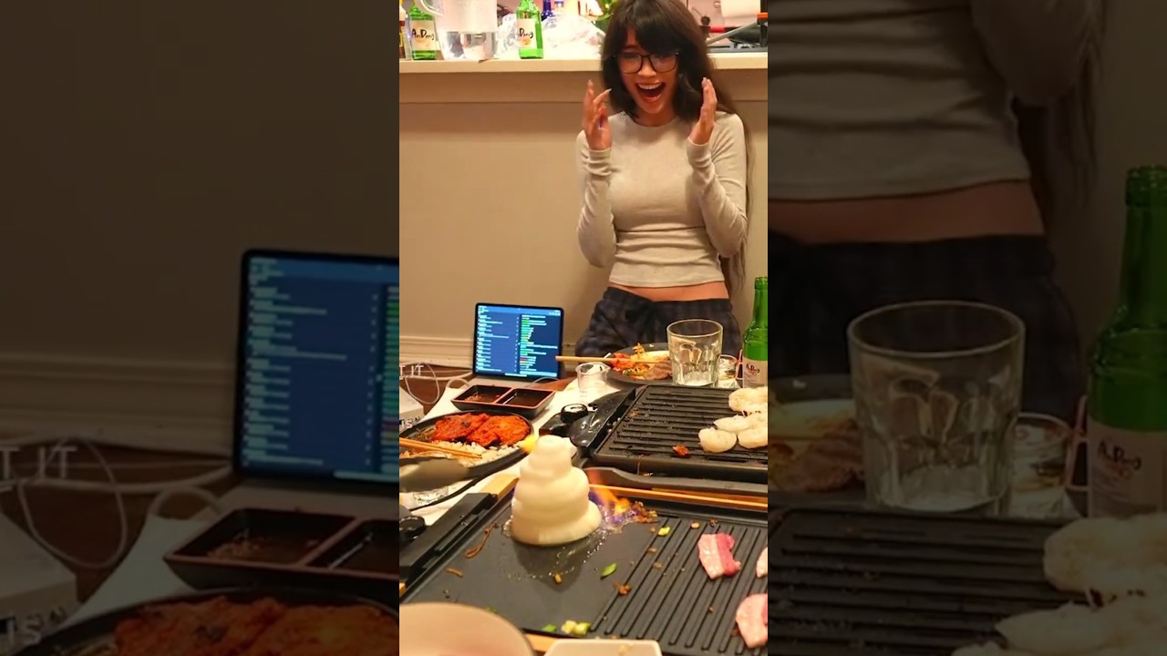 Emiru attempts an onion volcano