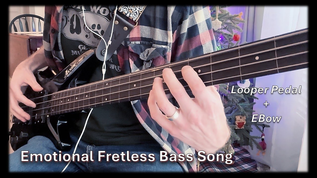Emotional Fretless Bass Song (with Looper Pedal and EBow) | Asleep in the Snow