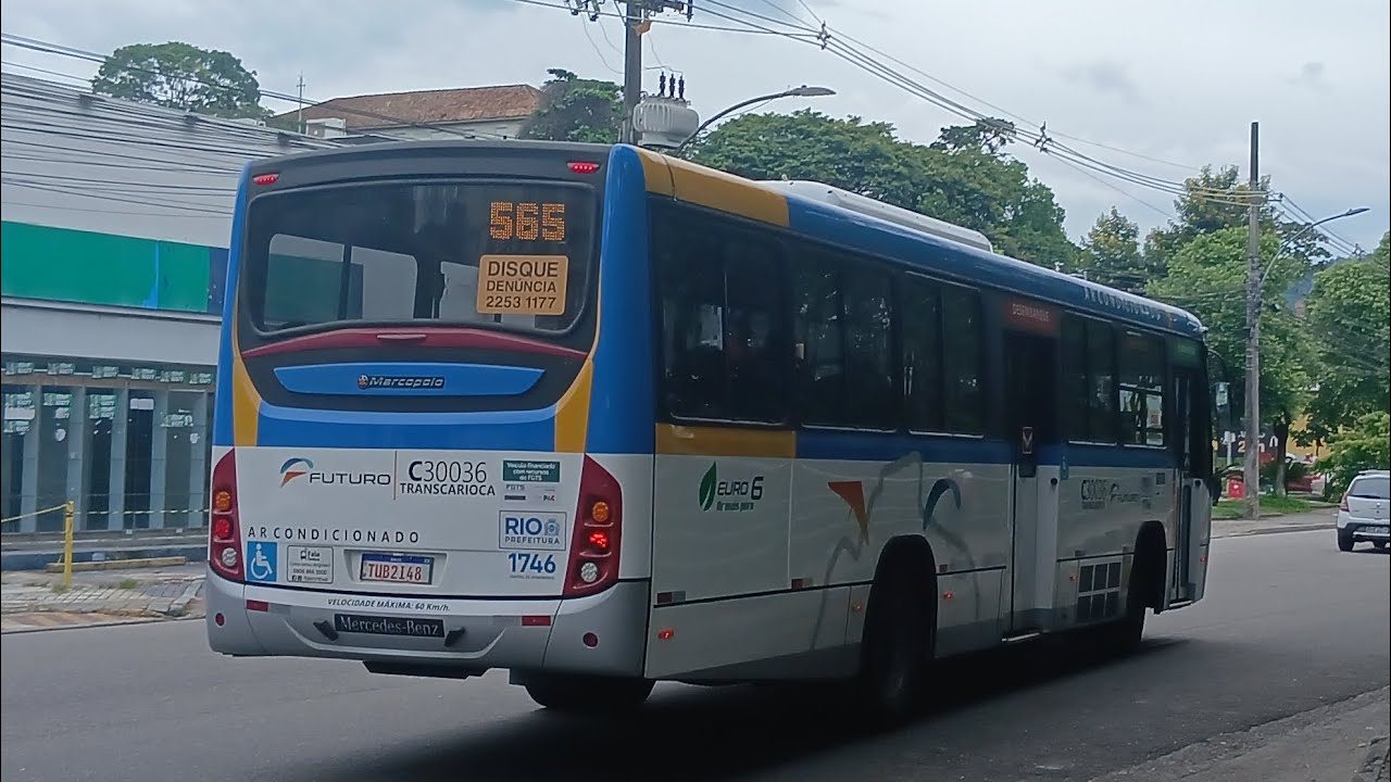 Linha 565 integração brt da gardenia azul até a freguesia no novo torino s euro 6 da futuro 