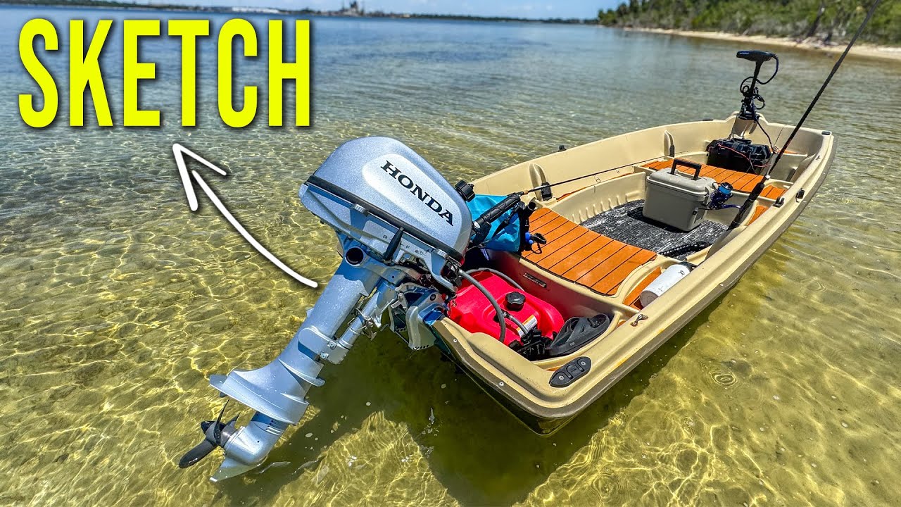 I Put a Fast Outboard on Plastic Jon Boat (sketchy) 