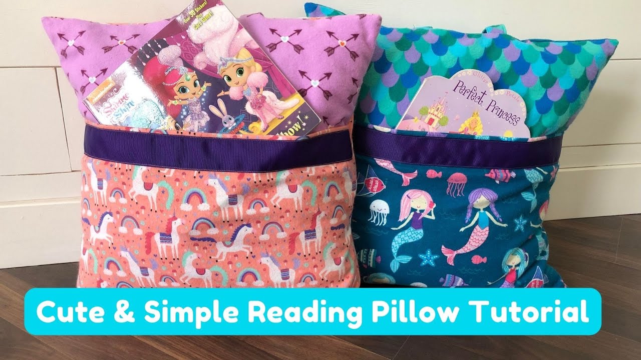 Cute & Simple Reading Pillow Sewing Tutorial - DIY Pocket Pillow