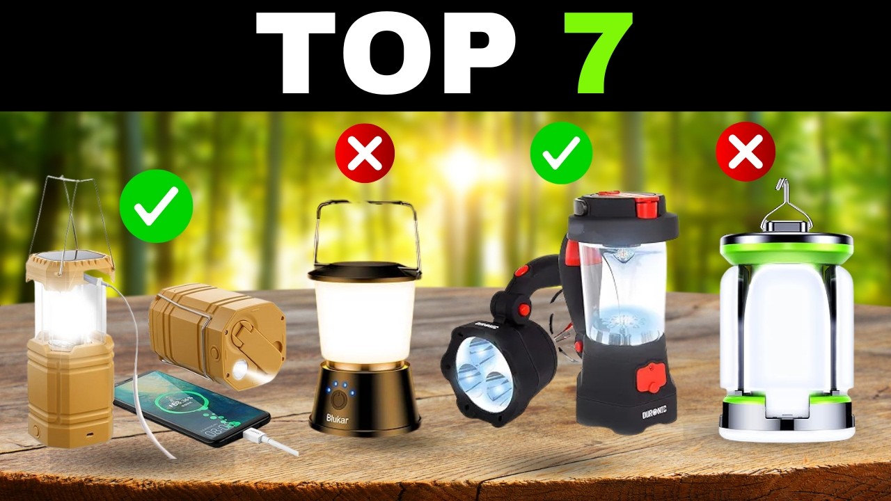 ✅ TOP 7 Best Camping Lanterns for Tents in Europe [2026] 🔦 Rechargeable Camping Lights on Amazon