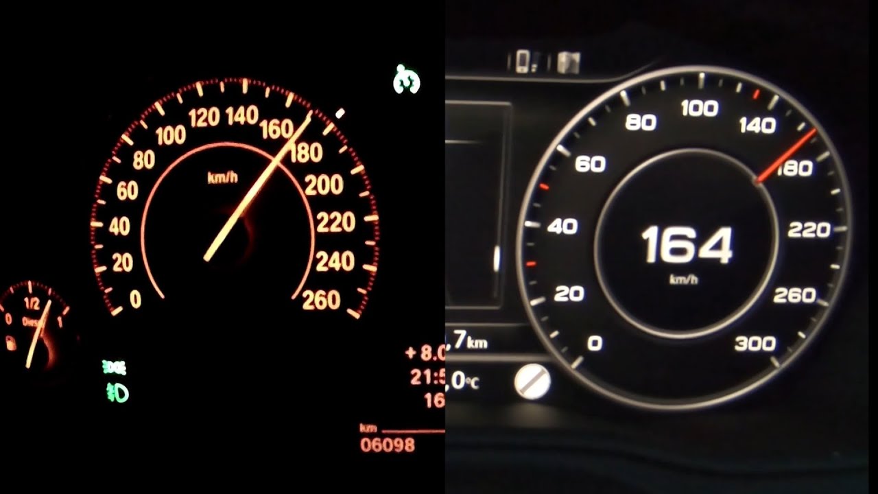 BMW 330d F30 vs. Audi A5 3.0 TDI F5 (0-230 kph)