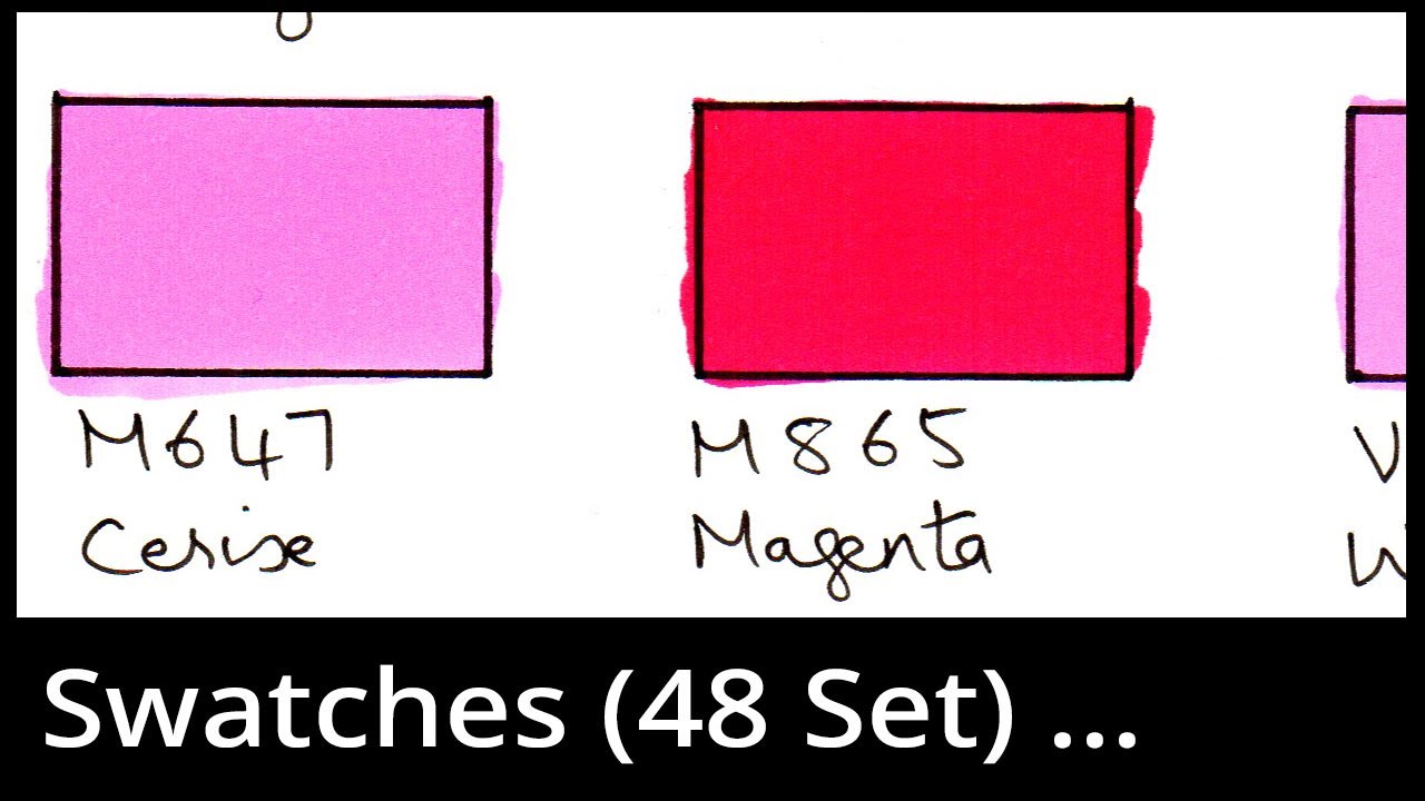Swatches: Winsor & Newton Promarker Brush (48 Set)