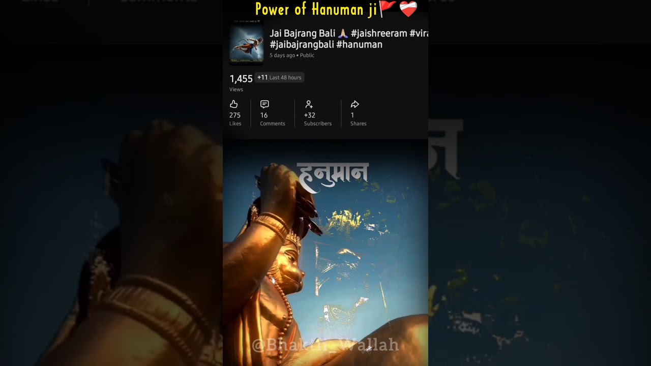 Jai Bajrang Bali!! Ram Bhakt Hanuman 🙇‍♂️