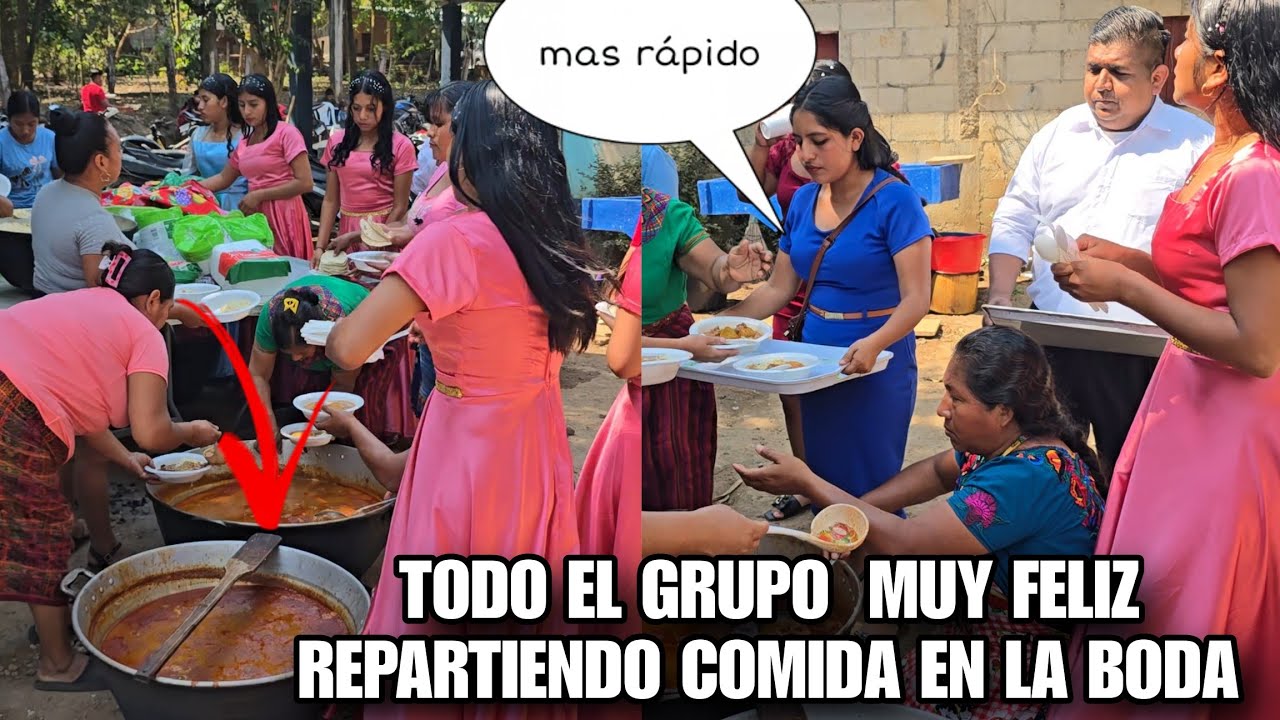 Llego El Momento De Repartir La Comida En La Boda De EDY Y DAYSI👰 Tienes Que Ver Que Dieron De Comer