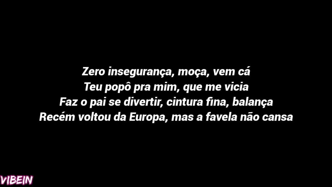 SEMI NUA (Letra) - MC´s Negão Original, Aaron, GP, Ryan SP, Meno K, RN doCapão, Rick