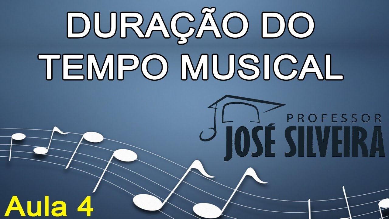 FIGURAS RÍTMICAS E DURAÇÃO DO TEMPO MUSICAL  - Professor José Silveira (Aula 4)