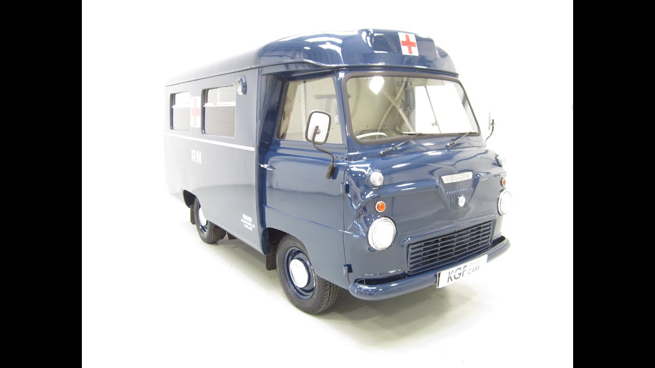 Wonderful 1964 Ford Thames Ambulance built by Herbert Lomas Ambulances for the Royal Navy. SOLD