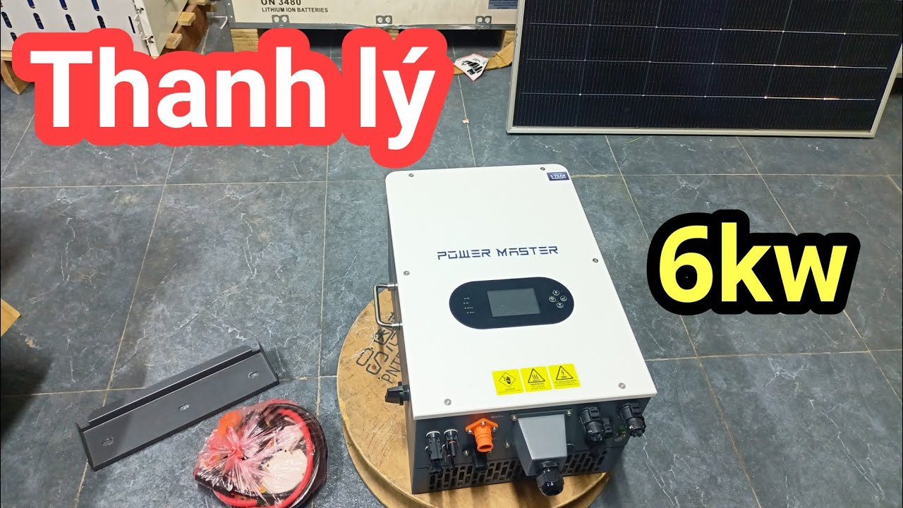 THANH LÝ Chiếc biến tần hybrid 6kw Power Master rất ngon, dùng năng lượng mặt trời hiệu quả