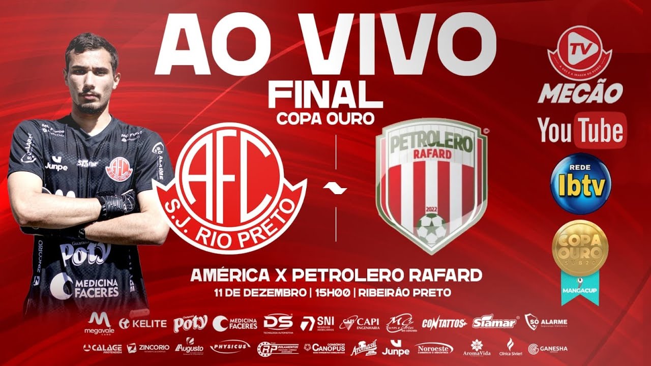 AO VIVO COM IMAGENS - AM&Eacute;RICA X PETROLERO RAFARD - FINAL COPA OURO