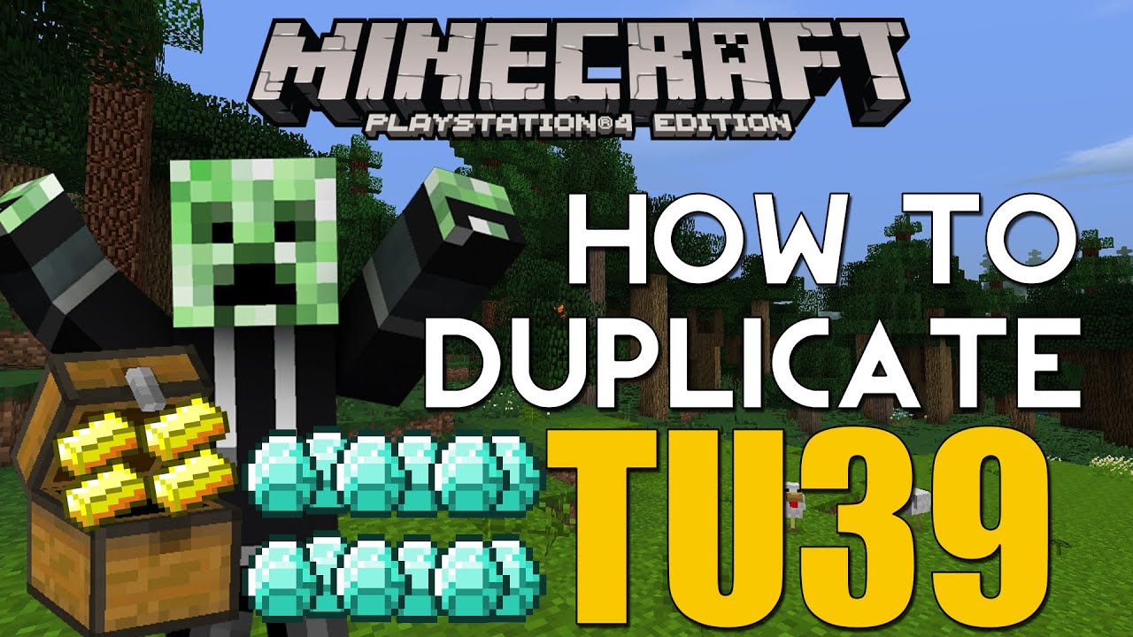 Playstation 4 Minecraft NEW DUPLICATION GLITCH TUTORIAL TU39 (MASS CHEST DUPLICATION)