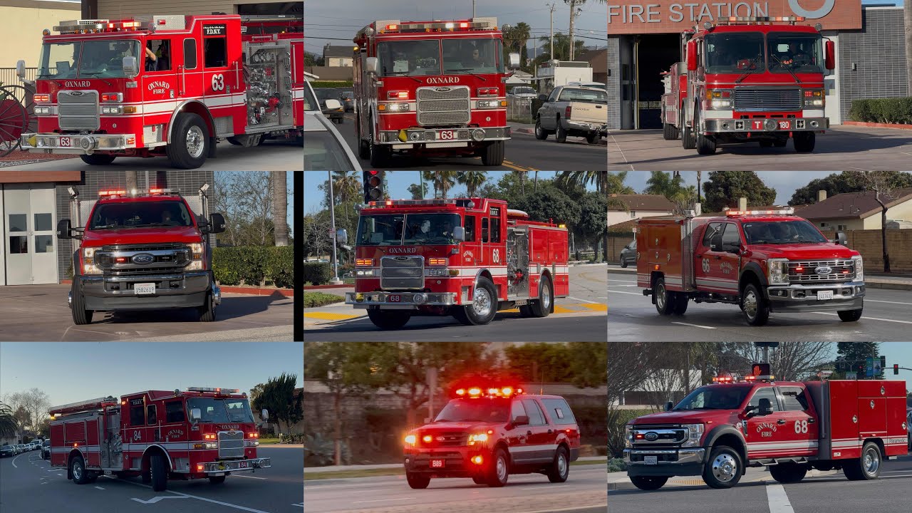 February Compilation— Fire Trucks, Battalion Chiefs, and More Responding Code 3 