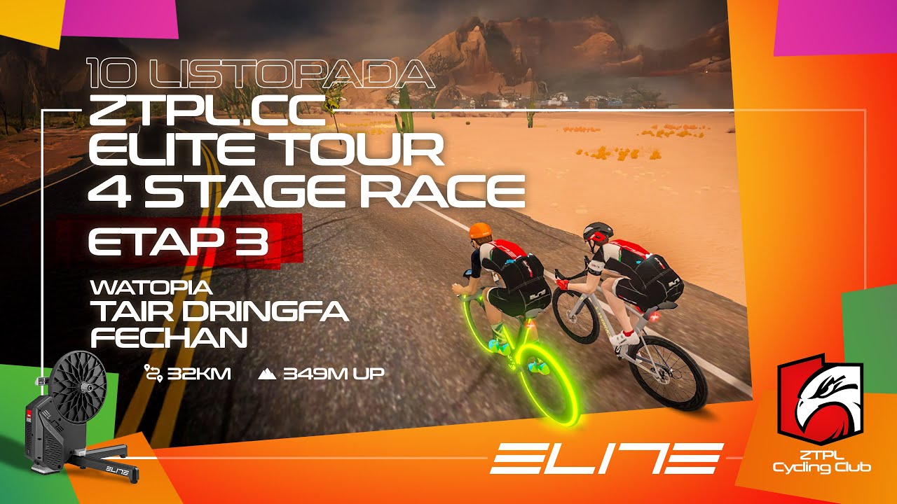 Tair Dringfa Fechan (32 km / 349 m up) | ZTPL.CC 4 Stage ELITE Tour Season Opener - Stage 3 | LIVE