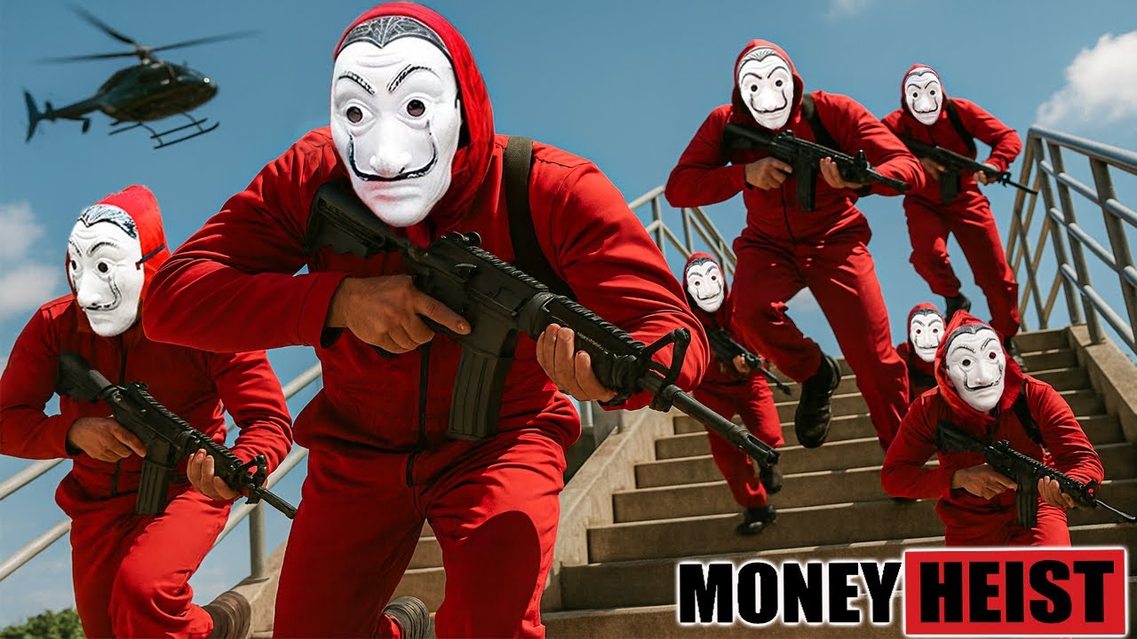 PARKOUR VS MONEY HEIST : Doctor tricks gang but they chase him and rob gold | Epic POV