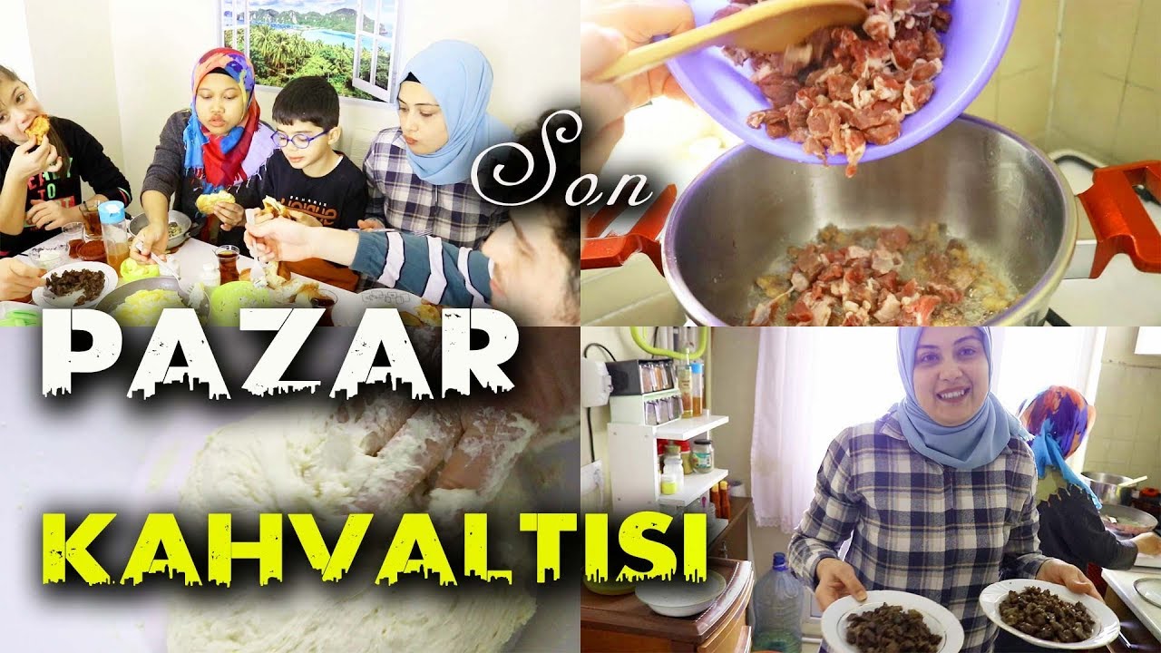 AİLEMLE SON PAZAR KAHVALTISI YAPTIK!!! (KAYNANAM KAVURMA YAPMAYI ÖĞRETTİ!!!)