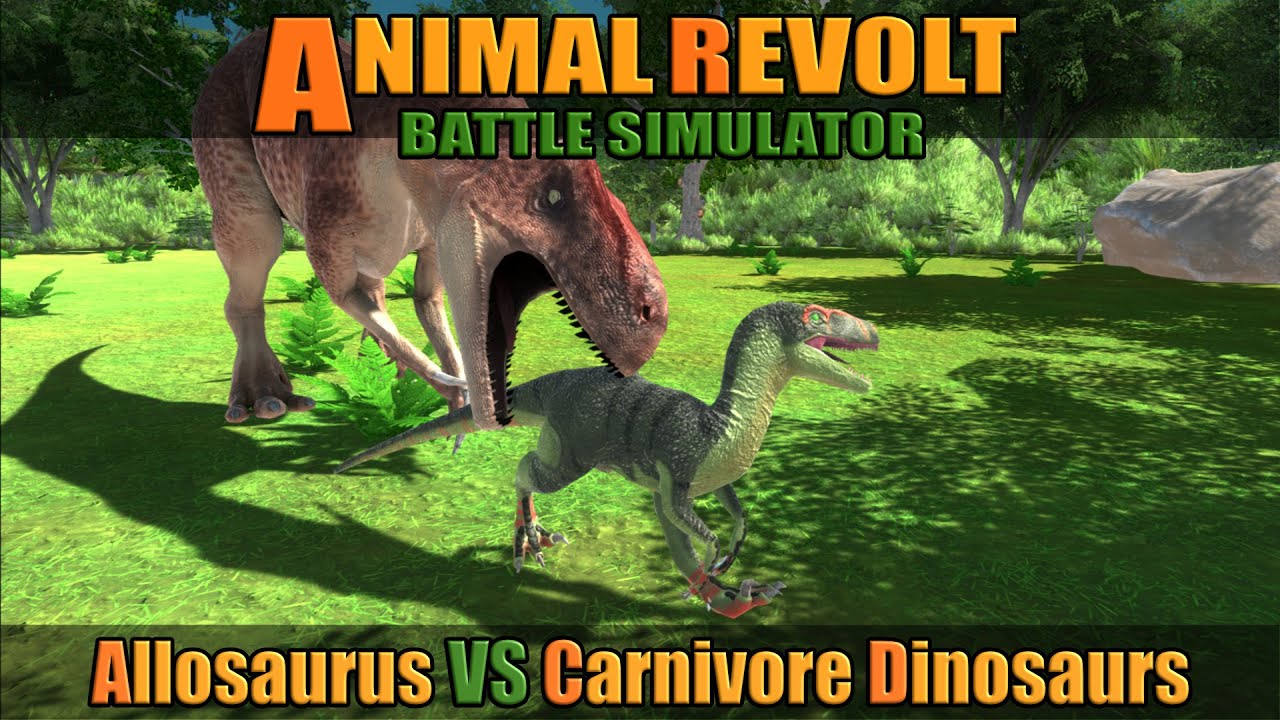 Allosaurus vs Carnivore Dinosaurs - Animal Revolt Battle Simulator