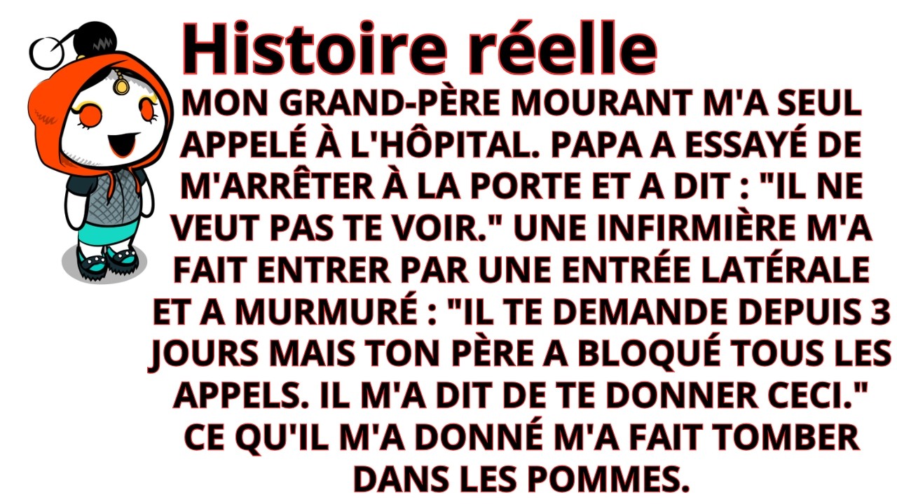 Mes parents ont dit à mon grand-père mourant que je ne voulais pas de lui l’infirmière m’a montré so
