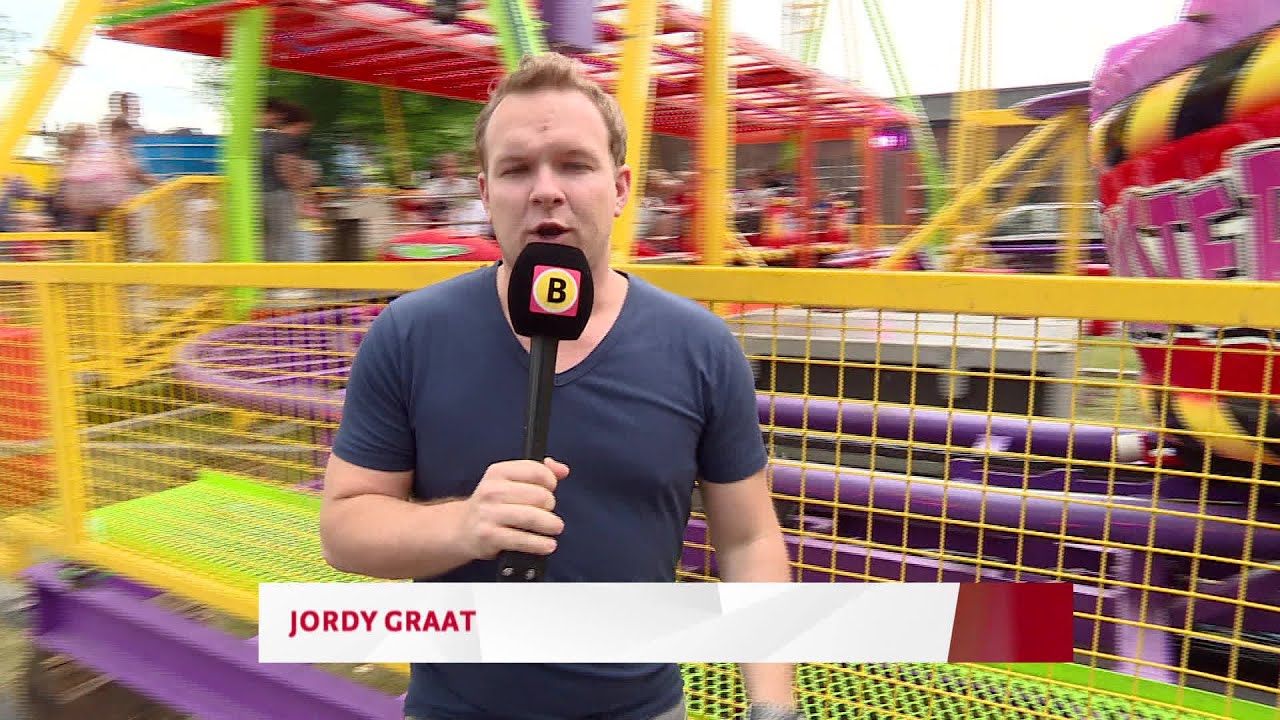 Een frietje eten in de Tornado op de Tilburgse Kermis, verslaggever Jordy Graat deed het